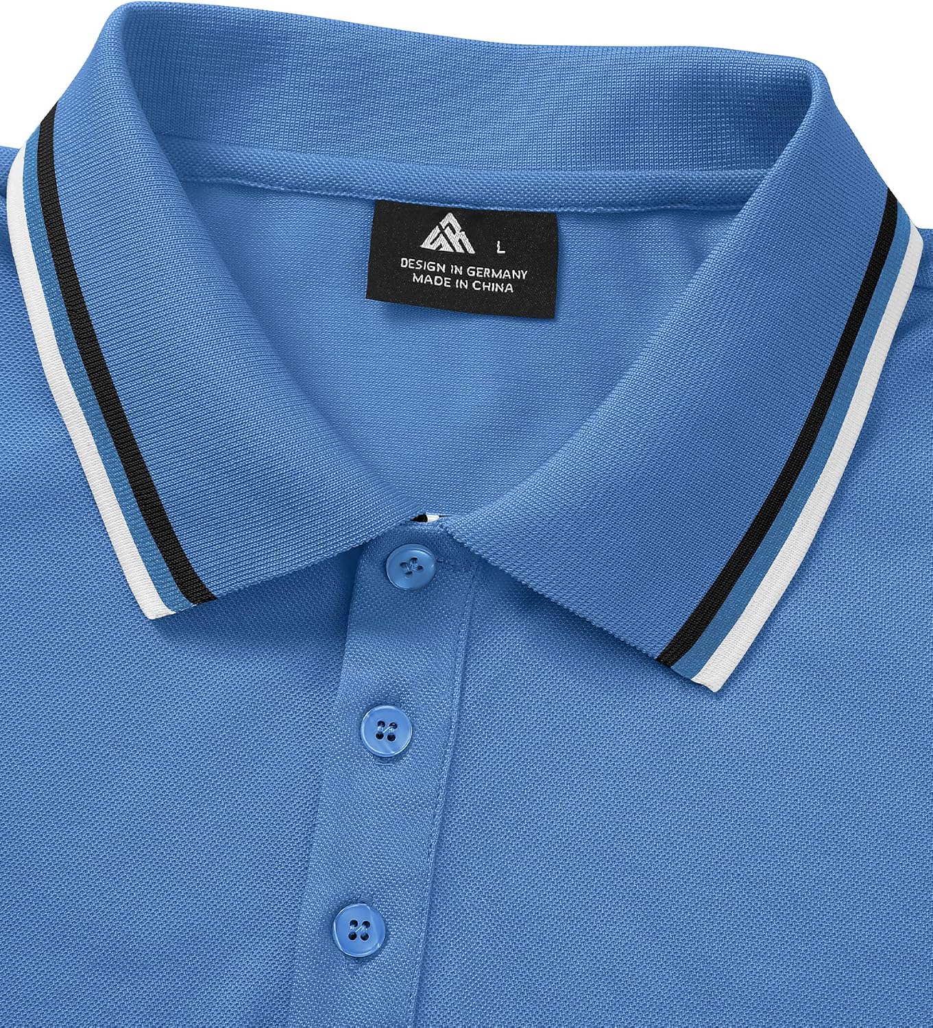Detalle 1 de SwissWell poloshirt voor heren, regular fit, korte mouwen en knoopsluiting