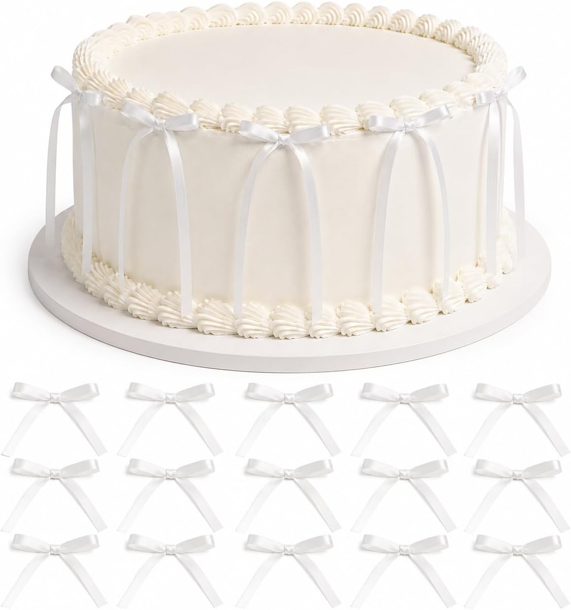 Detalle de Bow Cake Toppers, Satin