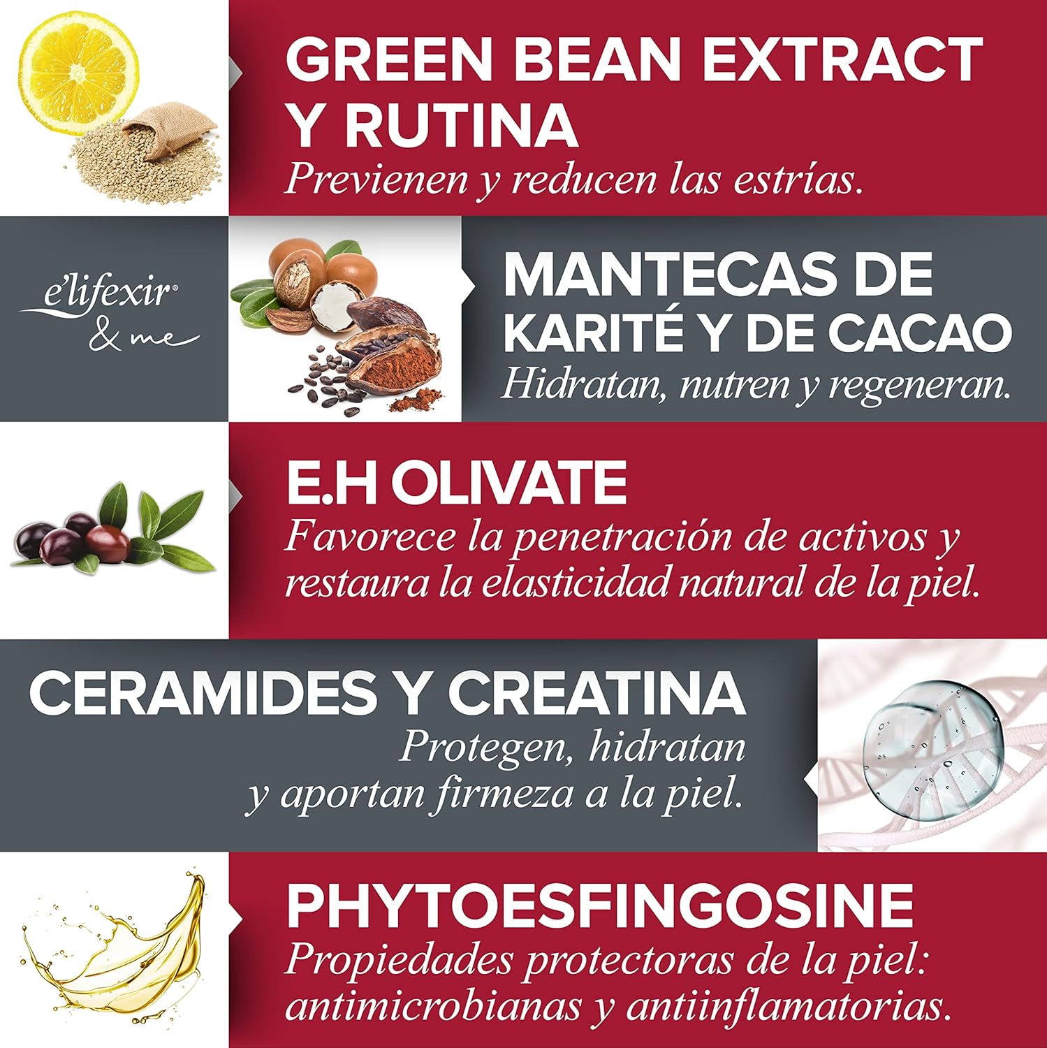 Thumbnail 7 de Elifexir Crema Antiestrías 💪 Repara, Previene y Elasticiza la piel