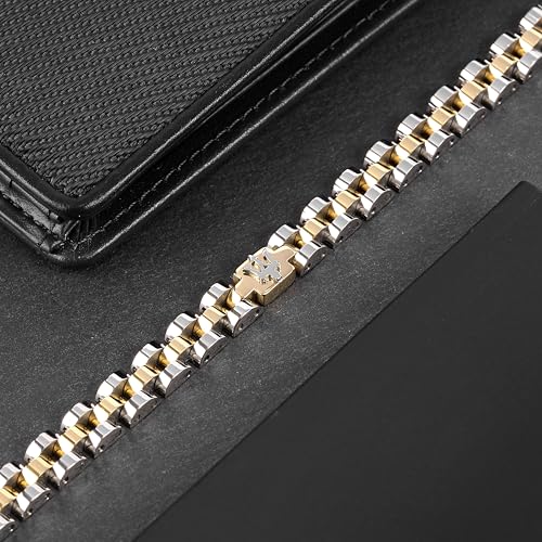 Thumbnail 6 de Maserati Jewels Bracciale Uomo 21 cm in Acciaio con Finitura Oro – JM320AST09