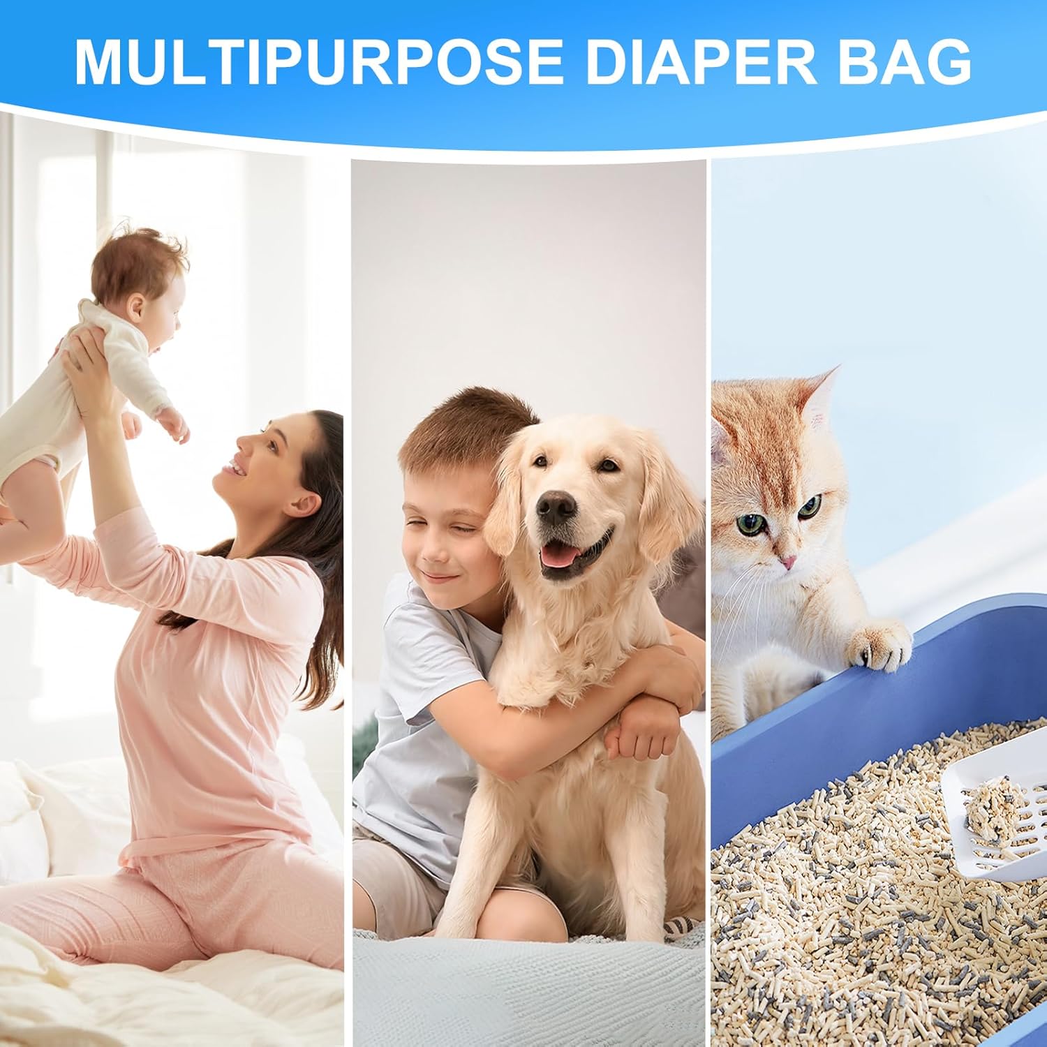 Detalle 1 de vacvad 15 Pack Nappy Bin Refill Disposal Bags (4.5m) – nappy disposal liners for most nappy bins