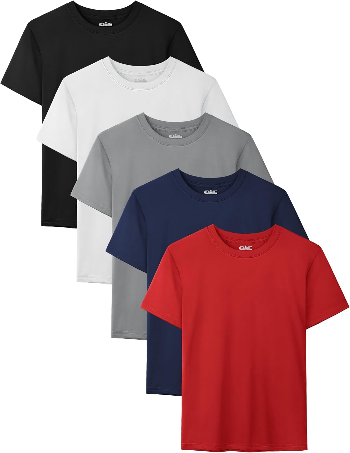 Thumbnail 6 de QWE 5-Pack Boys Dry-Fit Shirts (Youth Activewear Short Sleeve Tees, 5–18)