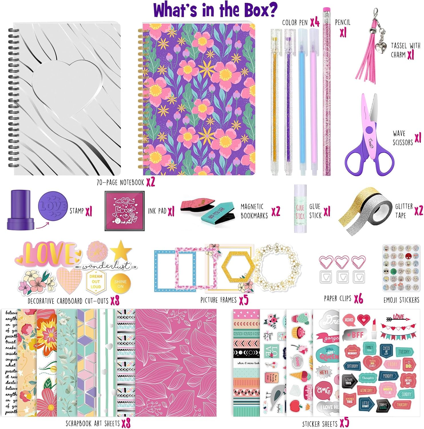 Thumbnail 1 de LAOESE 2-Pack DIY Journal Kit for Teens ✂️