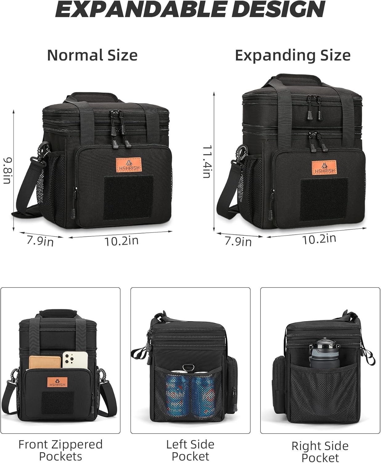 Thumbnail 1 de HSHRISH Bolsa Térmica Porta Alimentos, Táctica 10/15L, Impermeable