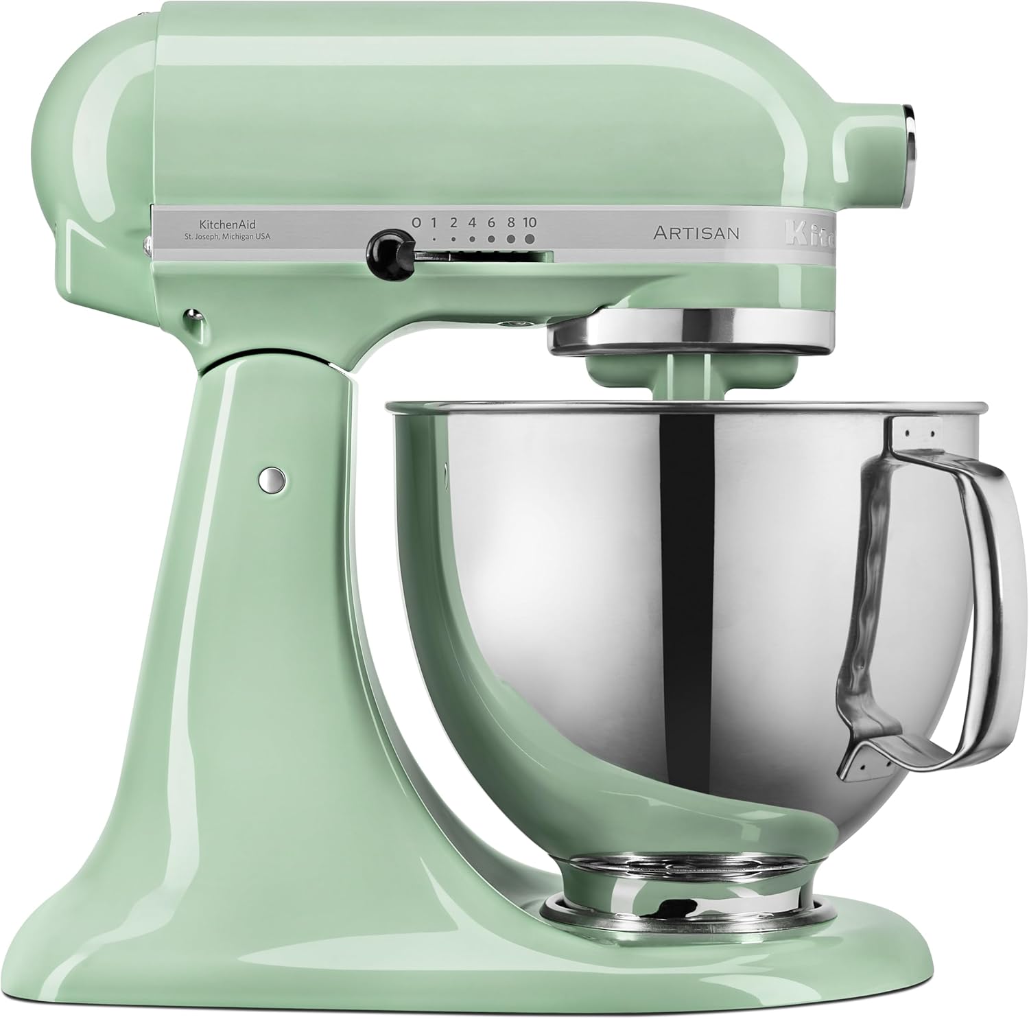 Thumbnail 2 de KitchenAid Tilt-Head Artisan 4.8L Stand Mixer (5KSM125BPT) in Pistachio