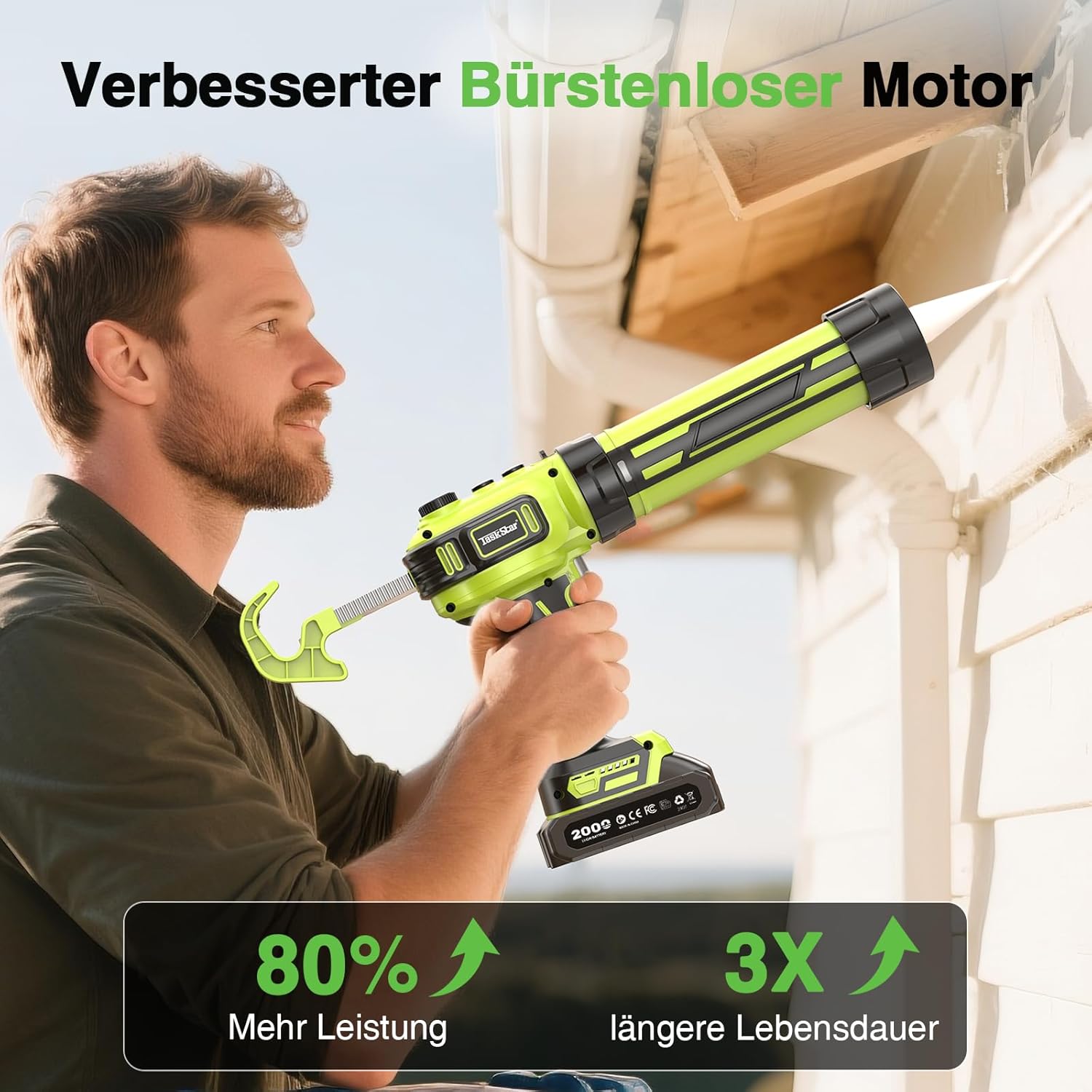 Thumbnail 1 de Taskstar Kartuschenpresse Akku 2 Akkus LED