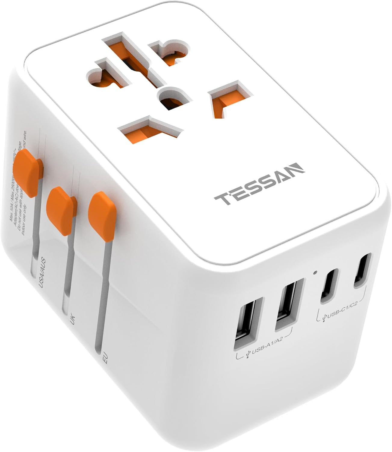 Detalle de TESSAN Adattatore Universale da Viaggio 100W