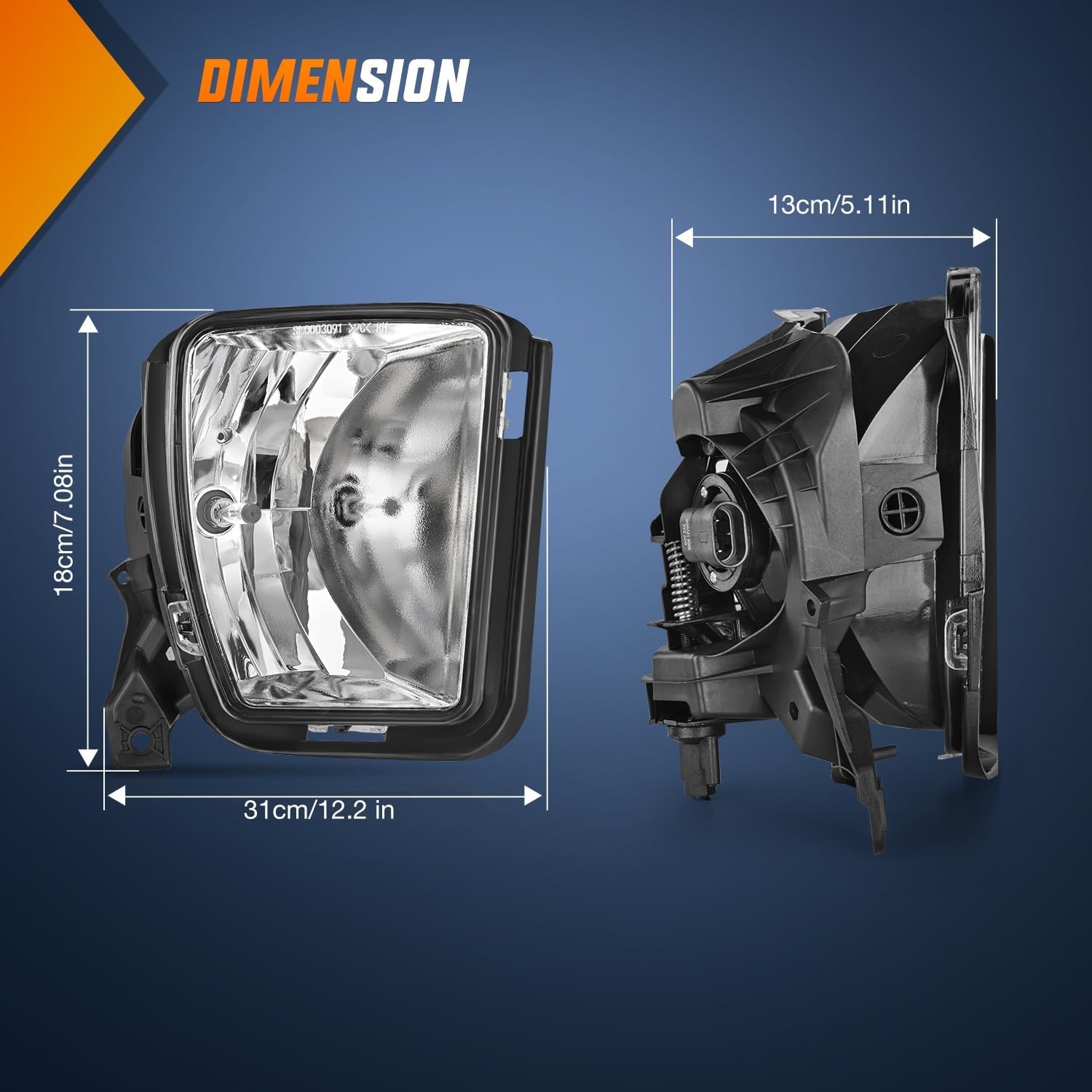 Thumbnail 4 de Nilight Fog Lights Assembly 3300K