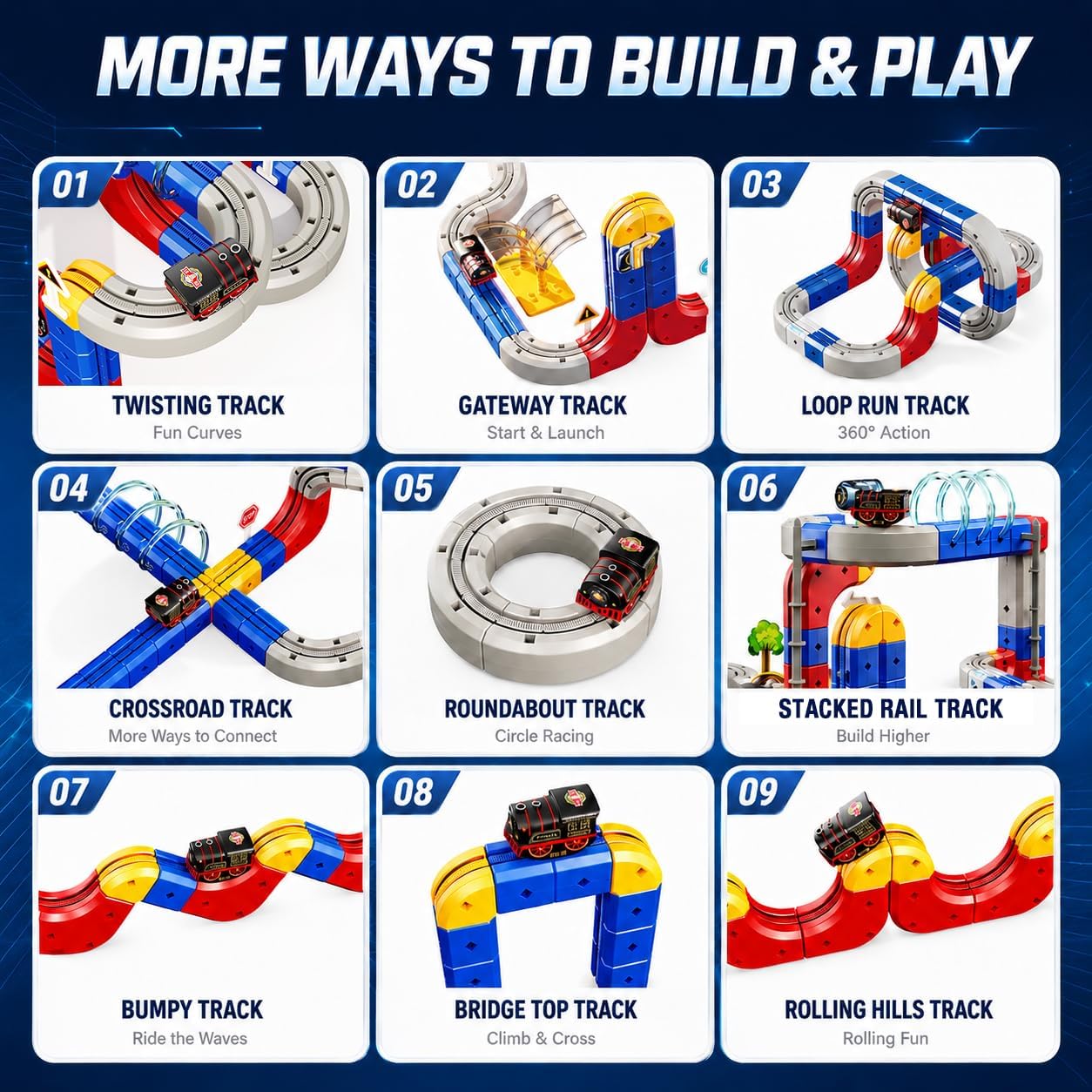 Detalle 2 de Electric Train Set with 138-Piece Track