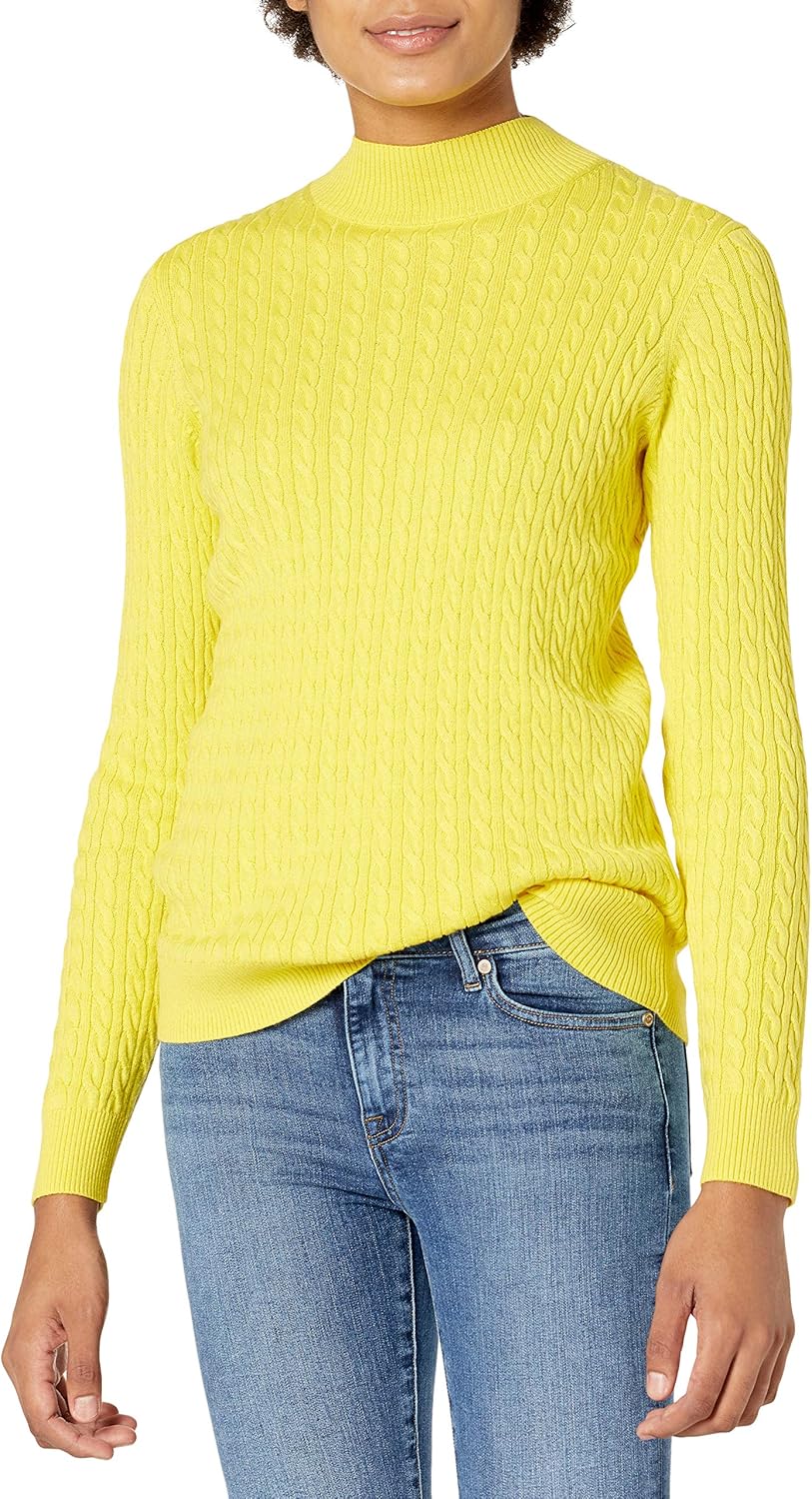Thumbnail 6 de Amazon Essentials Women's Lightweight Long Sleeve Classic Cable Knit Funnel Neck Jumper