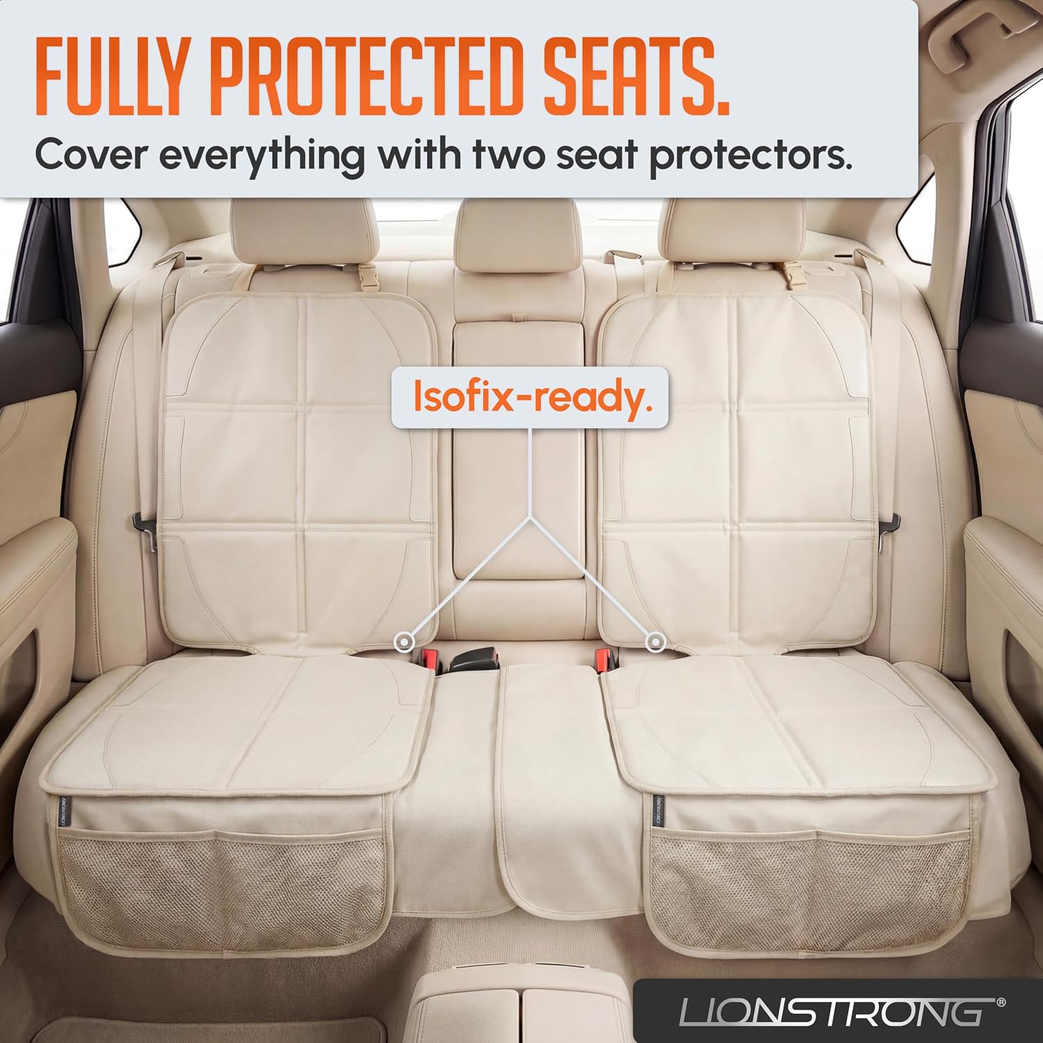 Detalle 1 de LIONSTRONG LS-KUWIDEW1-US Extra-Big Car Seat Protector, ISOFIX Compatible