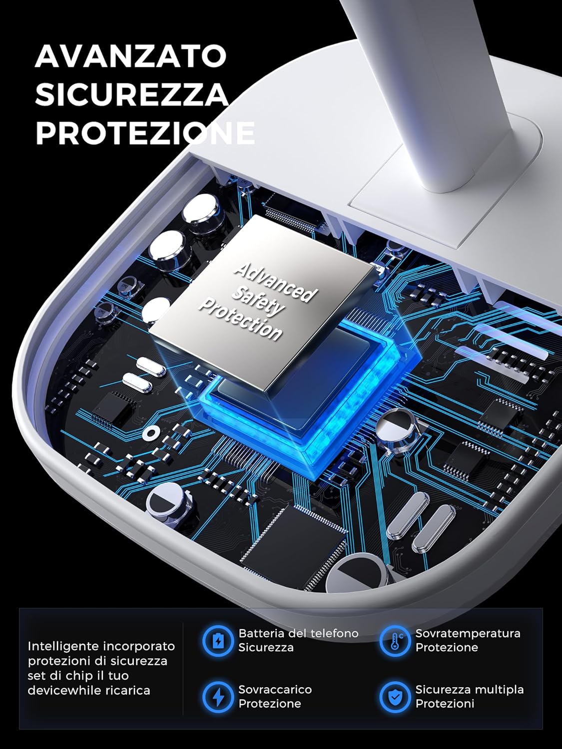 Thumbnail 3 de HJCE Caricatore Wireless 3 in 1 MagSafe per iPhone, Apple Watch e AirPods – Stazione di ricarica completa