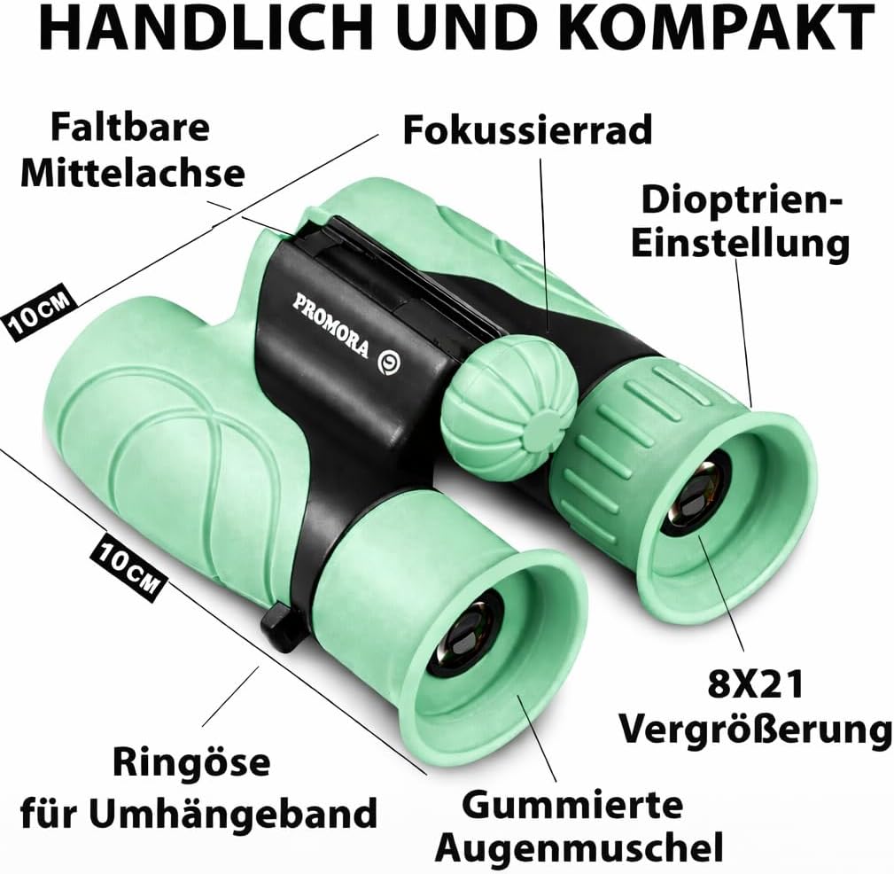 Thumbnail 3 de Promora Fernglas für Kinder 8x21 – Komplettes Set mit Lupe & Kompass