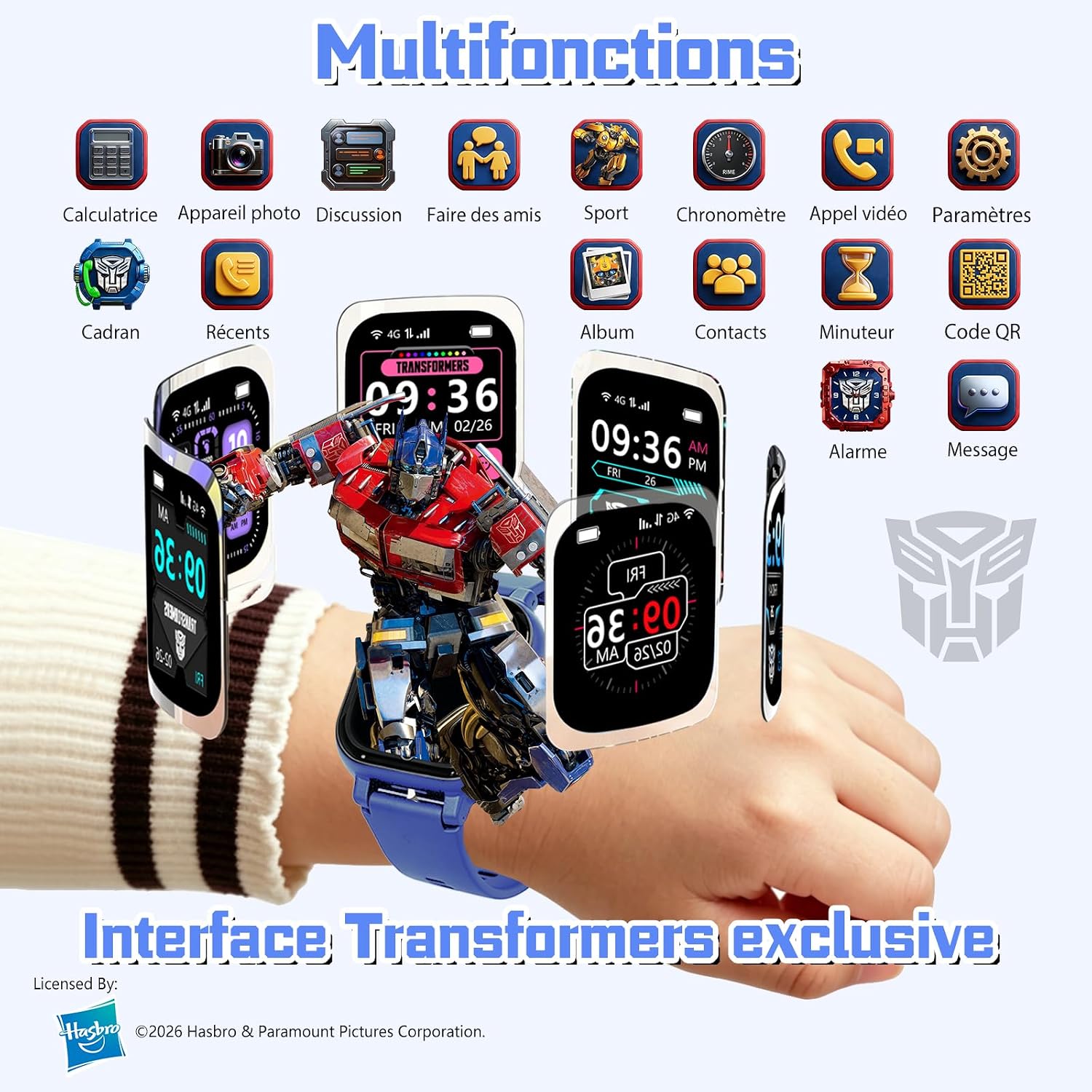 Thumbnail 4 de Transformers 4G Kids Smart Watch with GPS Tracker