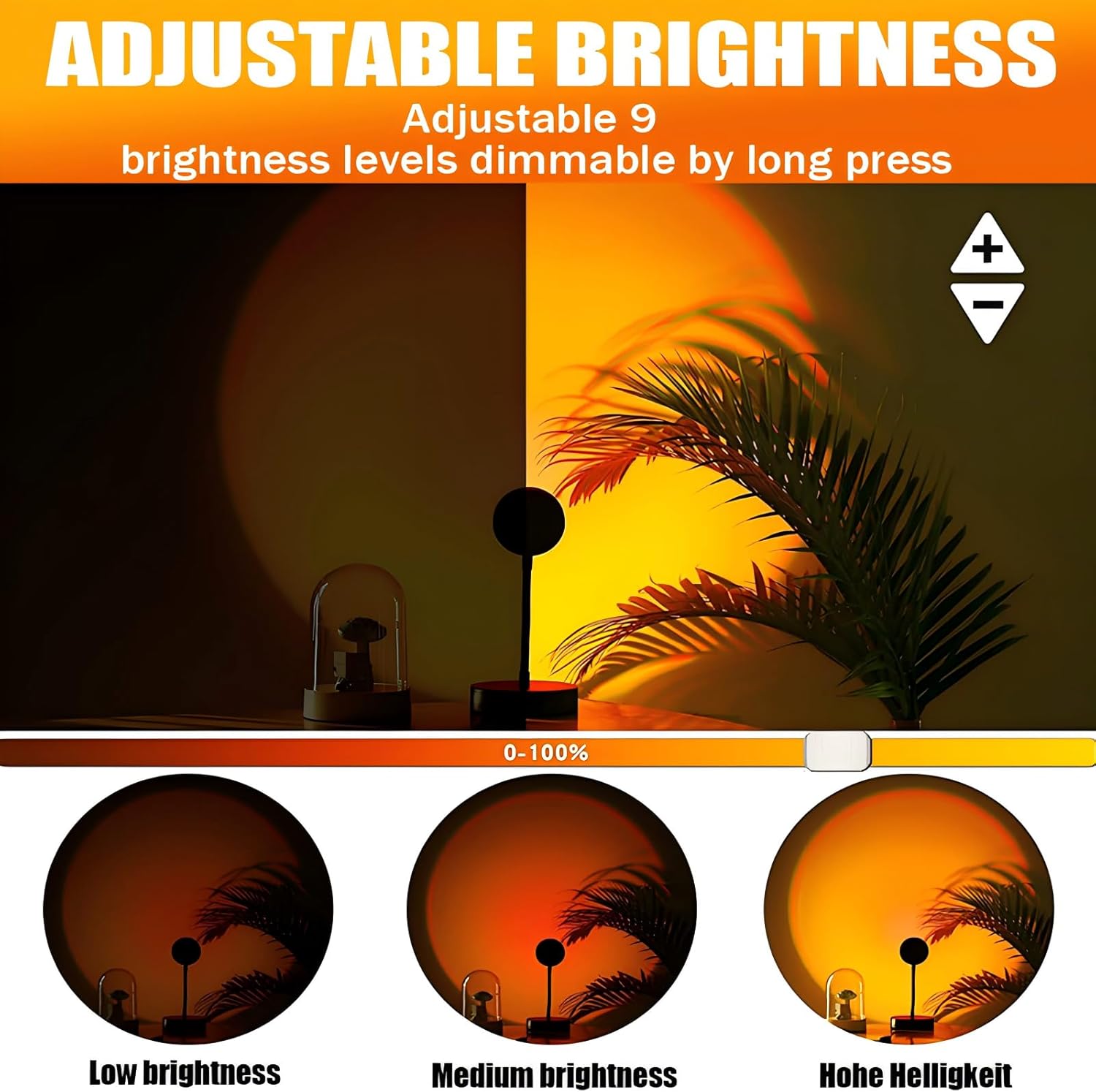 Detalle 2 de xoddi Sunset Lamp 10W RGB Projektor 🌅