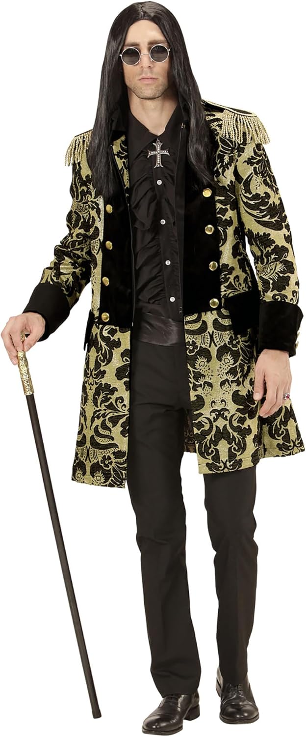 Thumbnail 2 de WIDMANN MILANO Party Fashion Parademantel – Kostüm Parade Frack für Rockstar, Gothic, Pirat & mehr (Erwachsene, XXL)