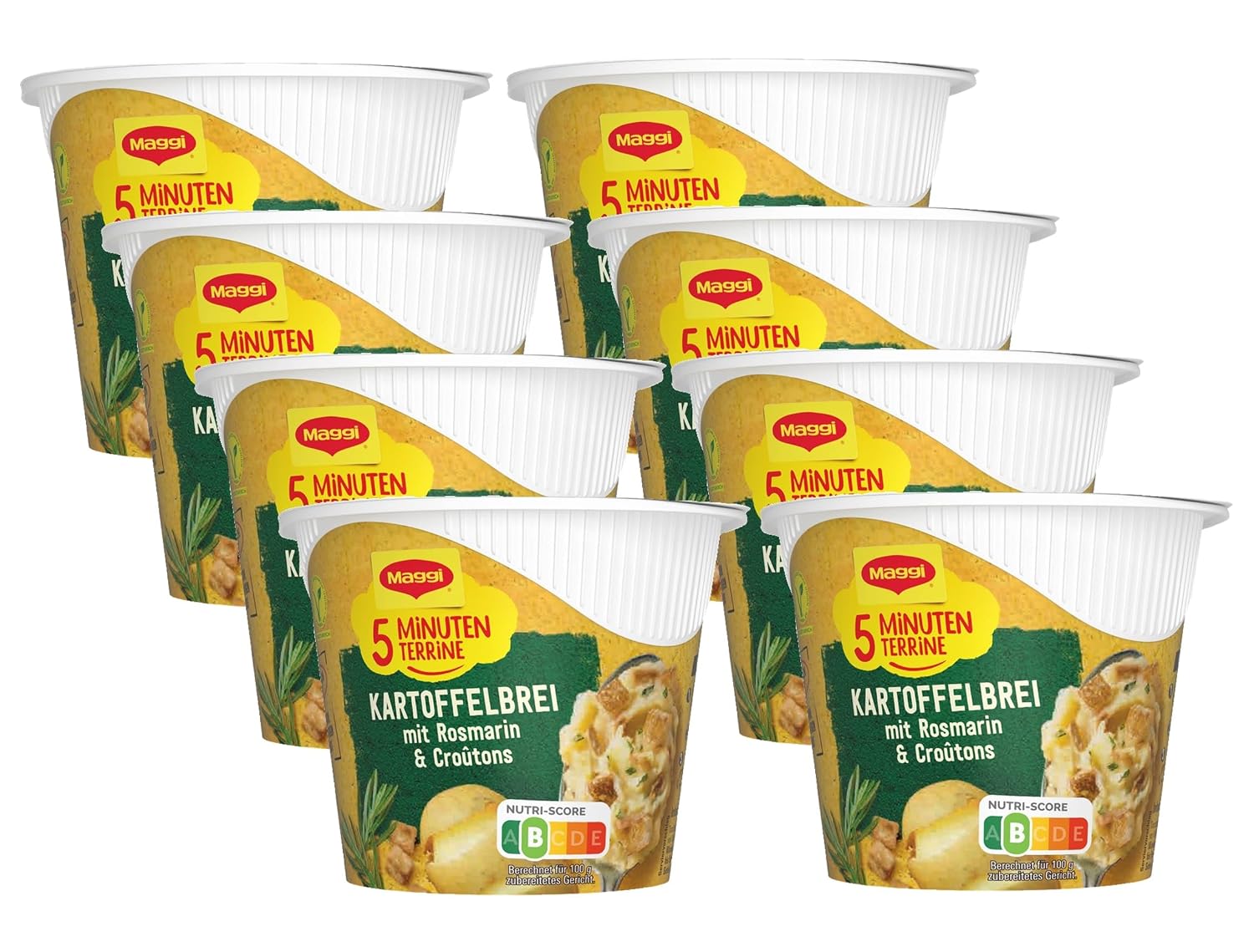 Detalle de MAGGI 5 Minuten Terrine Kartoffelbrei mit Blattspinat – 8 x 47 g