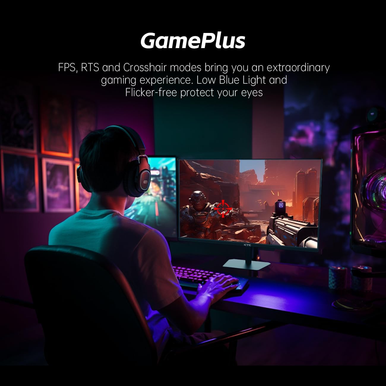 Detalle de KTC 24.5'' Gaming Monitor: Fast IPS, 180Hz, HDR10 & 128% sRGB