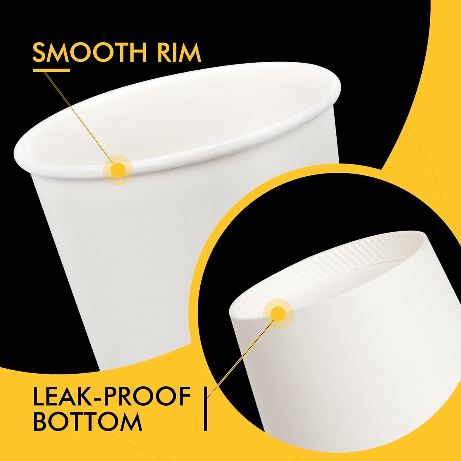 Thumbnail 2 de RACETOP 12 oz Disposable Coffee Cups 100 Pack