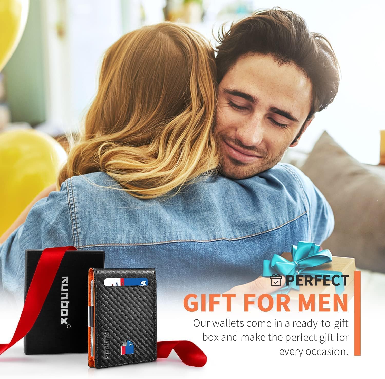 Thumbnail 5 de RUNBOX Slim Wallets for Men RFID 13.56 MHz