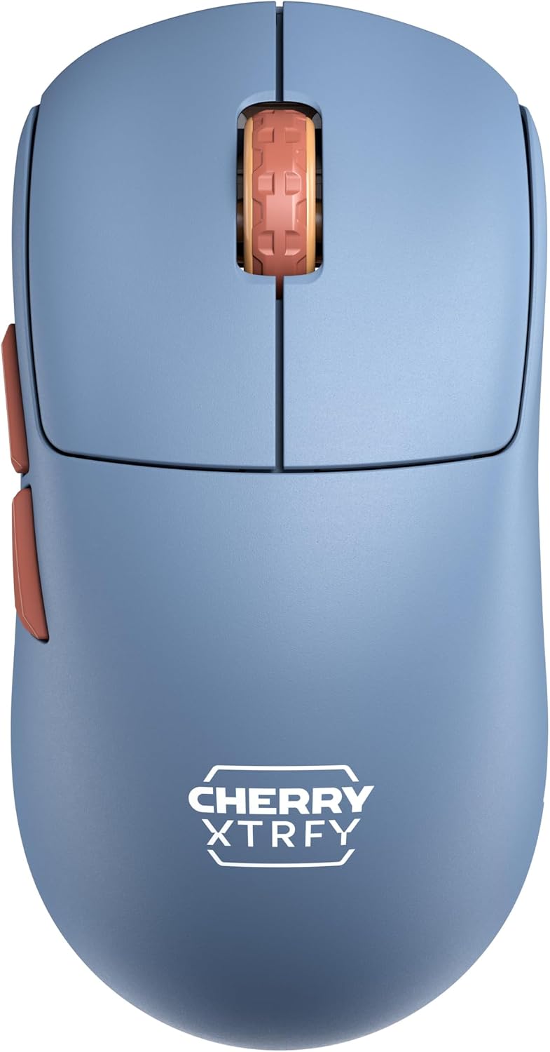 Detalle de CHERRY XTRFY M68 Wireless – ultraleichte kabellose Gaming-Maus mit 2,4-GHz-Funk für kompetitives Spielen