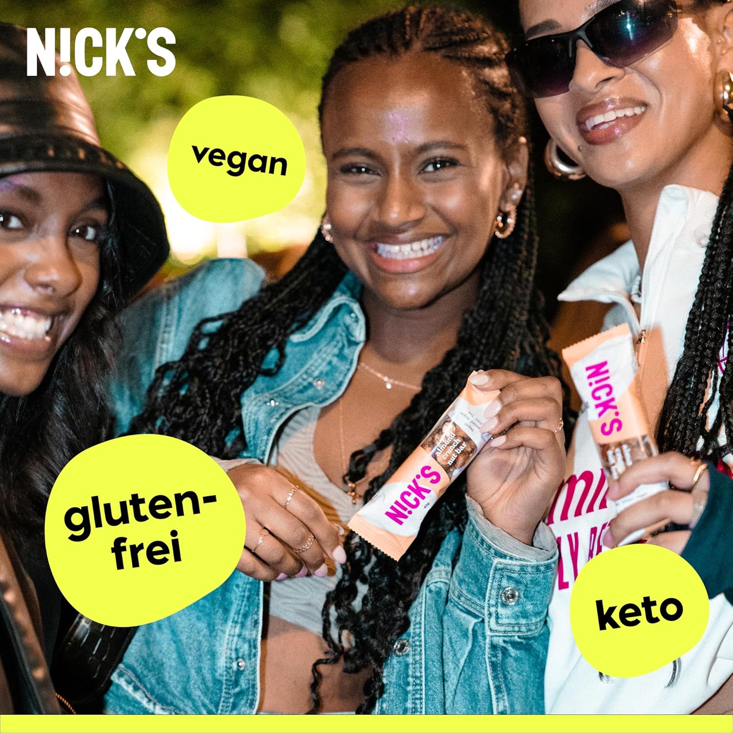 Thumbnail 3 de NICKS Keto Riegel Peanut Crunch – 180 kcal, 2,9 g Net Carbs 🍫