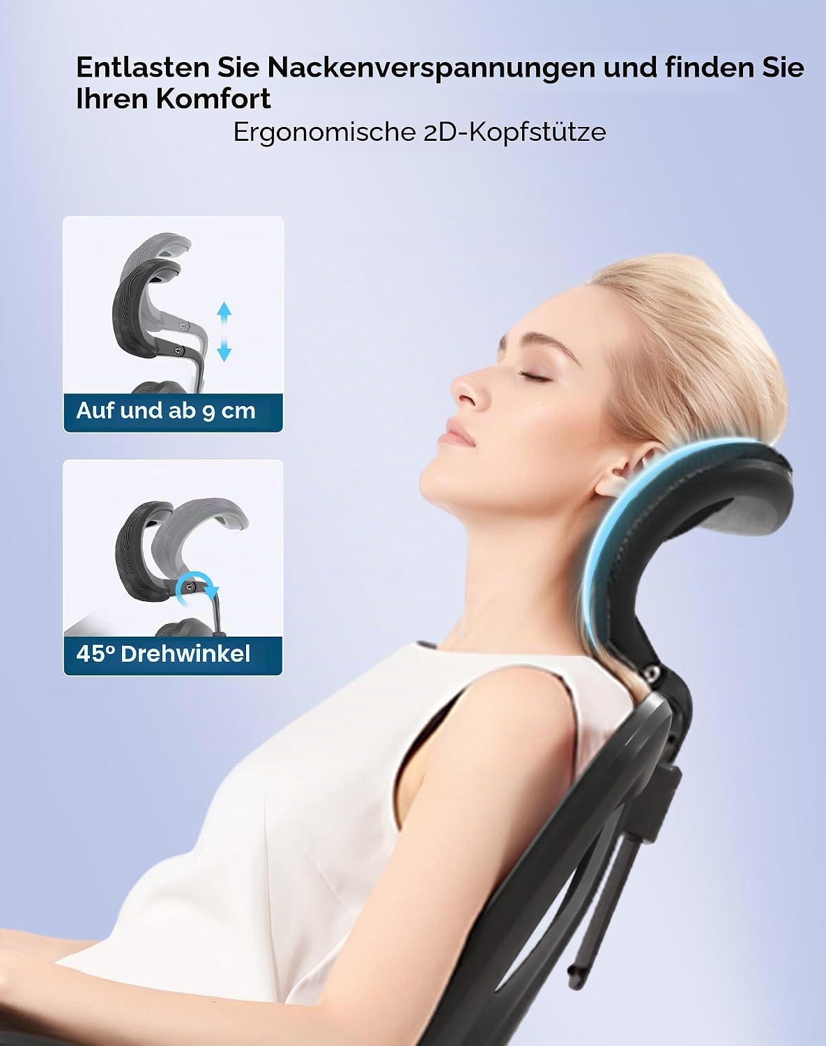 Detalle 2 de SIHOO M57 ergonomischer Bürostuhl bis 150 kg