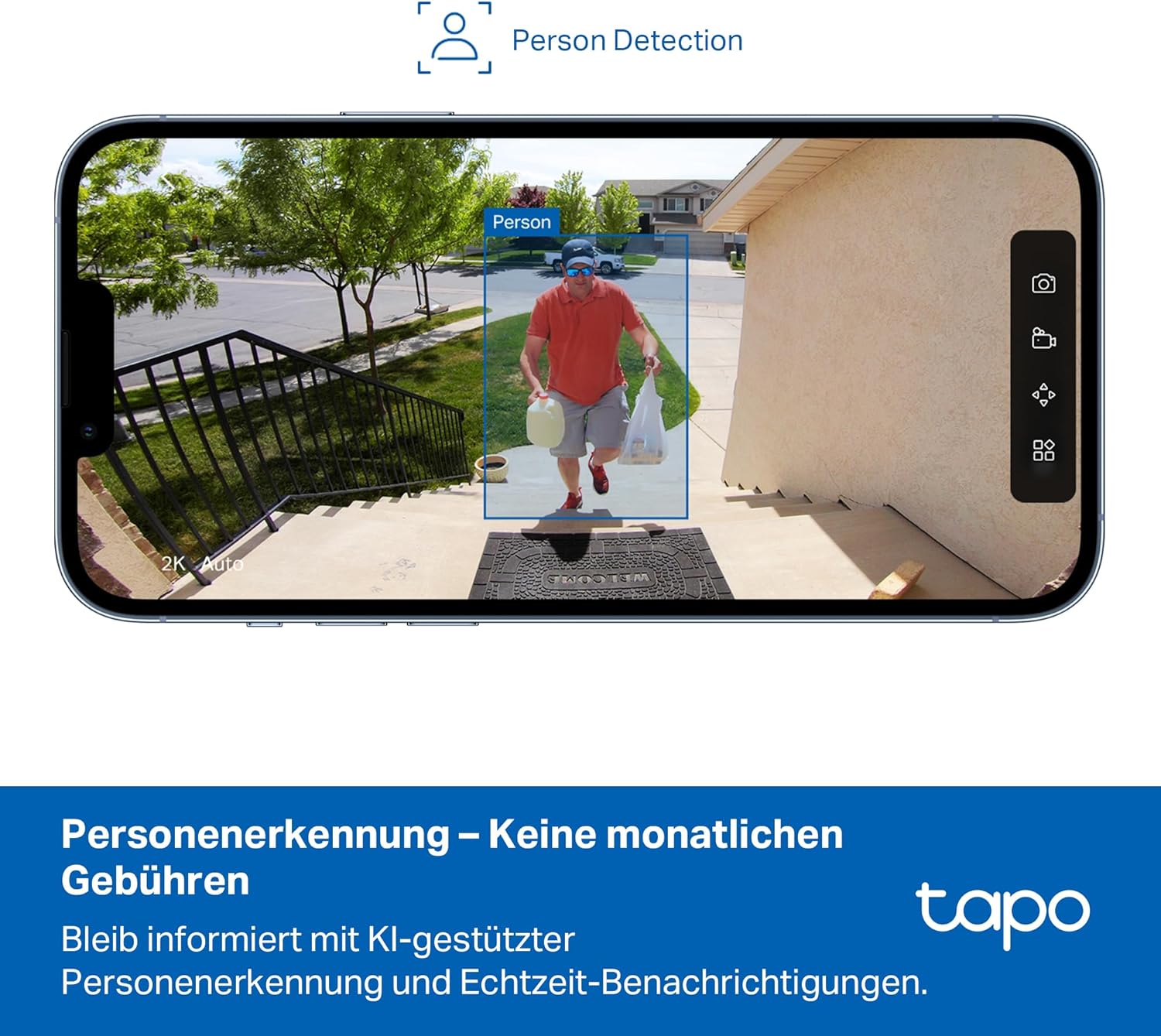 Thumbnail 6 de Tapo C400 Außenkamera Akku – kabellos, 1080p, IP65, Zwei-Wege-Audio
