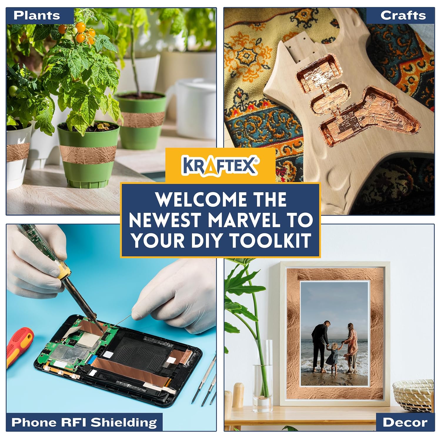 Thumbnail 4 de Kraftex Copper Tape 2 Inch x 33ft