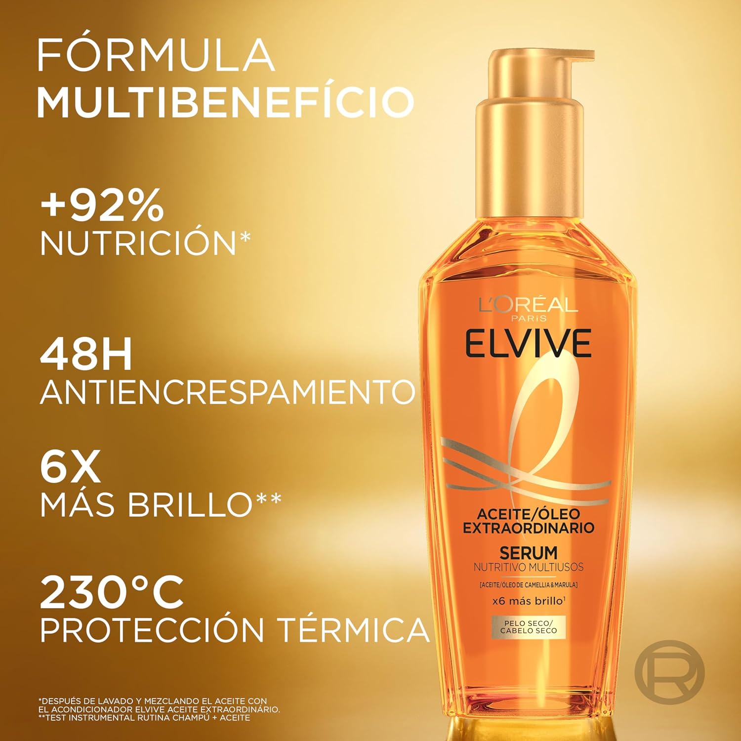 Detalle 2 de L'Oréal Paris Elvive Aceite 100 ml para pelo seco