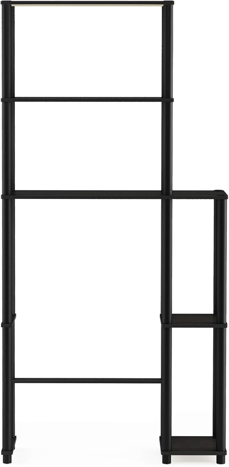 Thumbnail 3 de Furinno Scaffale di Stoccaggio del Bagno Nero, 5 Ripiani – 165.35 x 22.86 x 78.99 cm