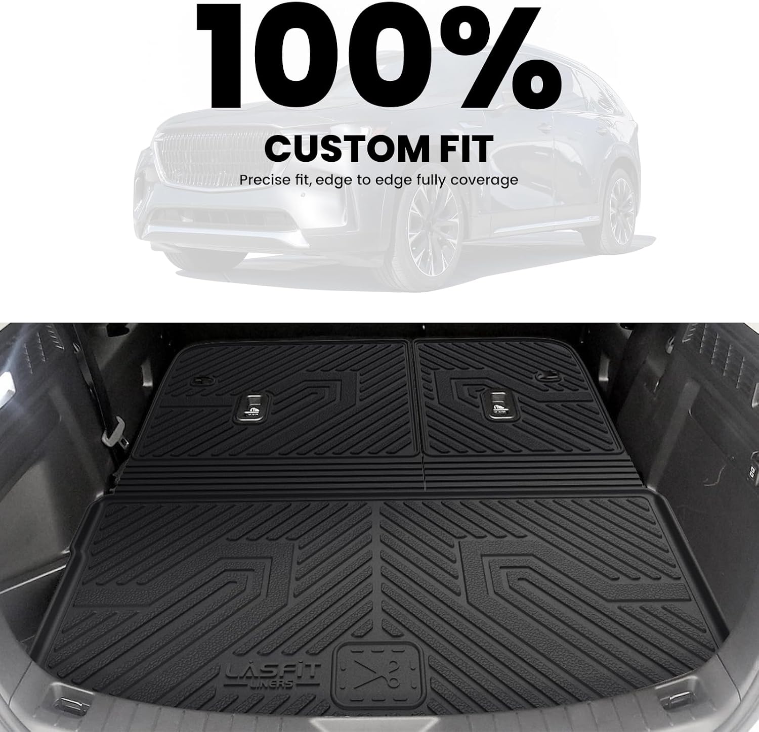 Detalle 2 de LASFIT Cargo Mat for Mazda CX-90 60/40 Split