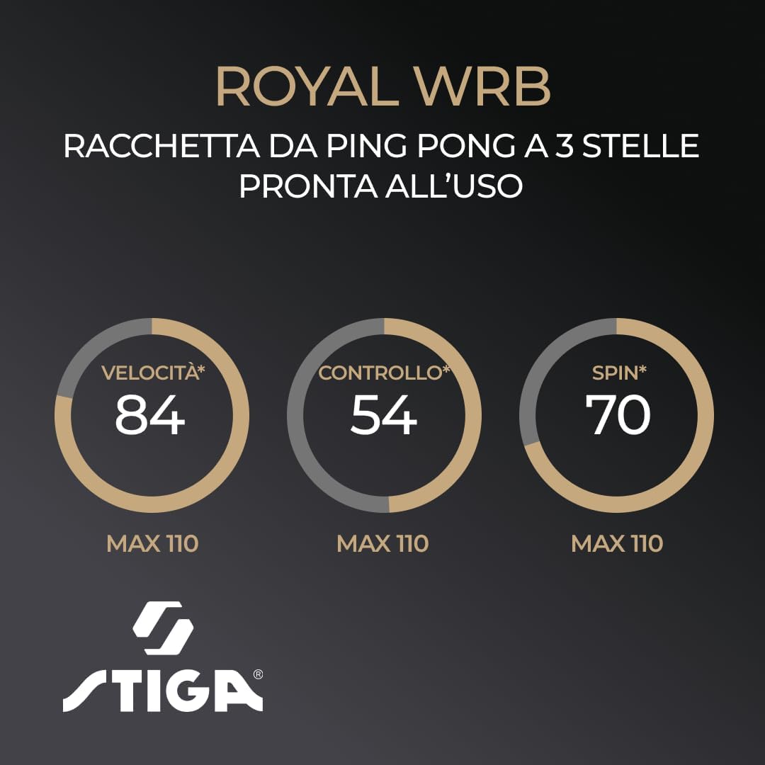 Thumbnail 3 de Stiga 3 Stelle Royal: Racchetta da Ping Pong WRB per Attacco