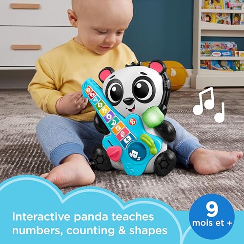 Detalle de Fisher-Price Jouet d’éveil Sync Squad Panda Chiffres (HYK95) — dès 9 mois, lumière et musique interactives