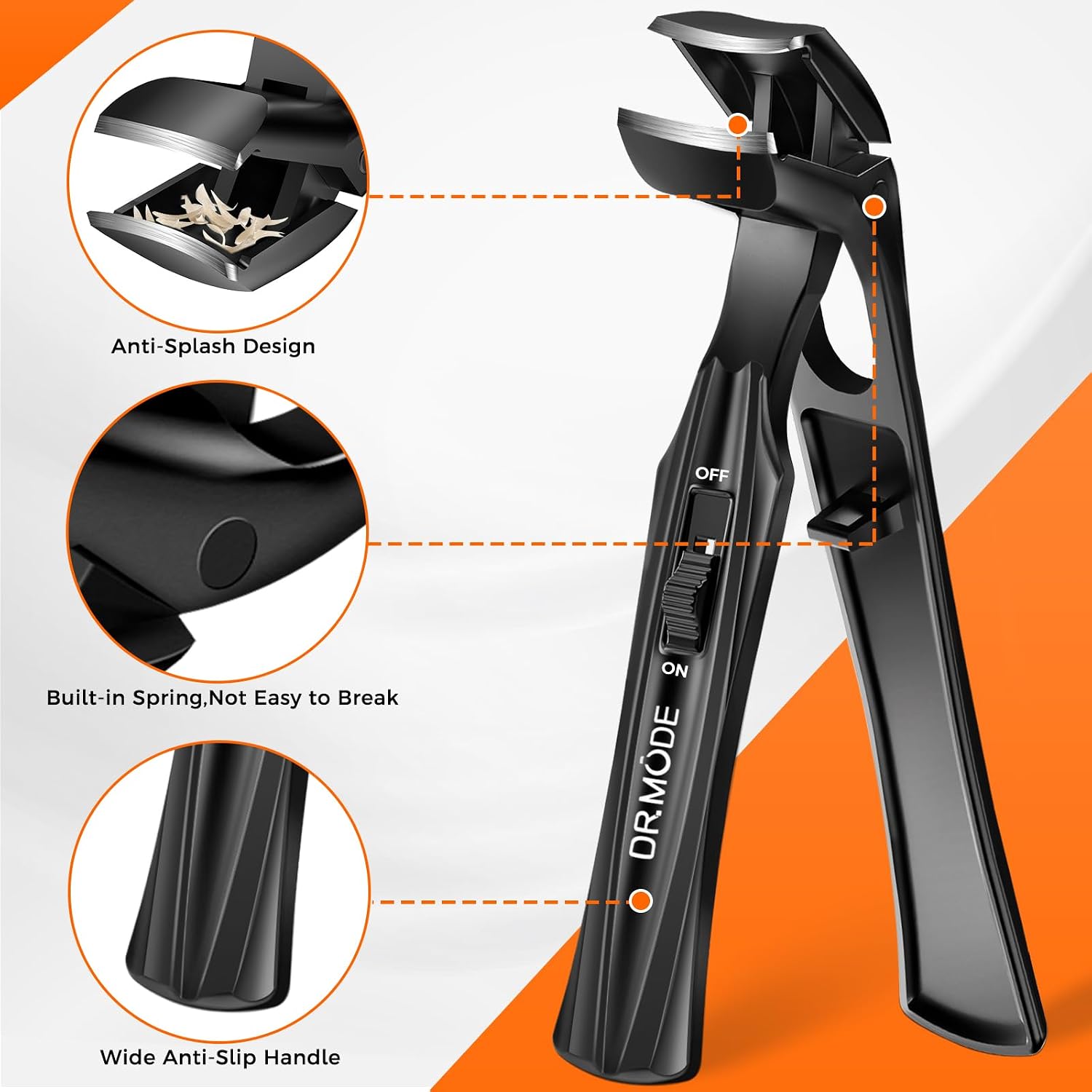Thumbnail 5 de DRMODE Toe Nail Clippers for Thick Nails, angled head