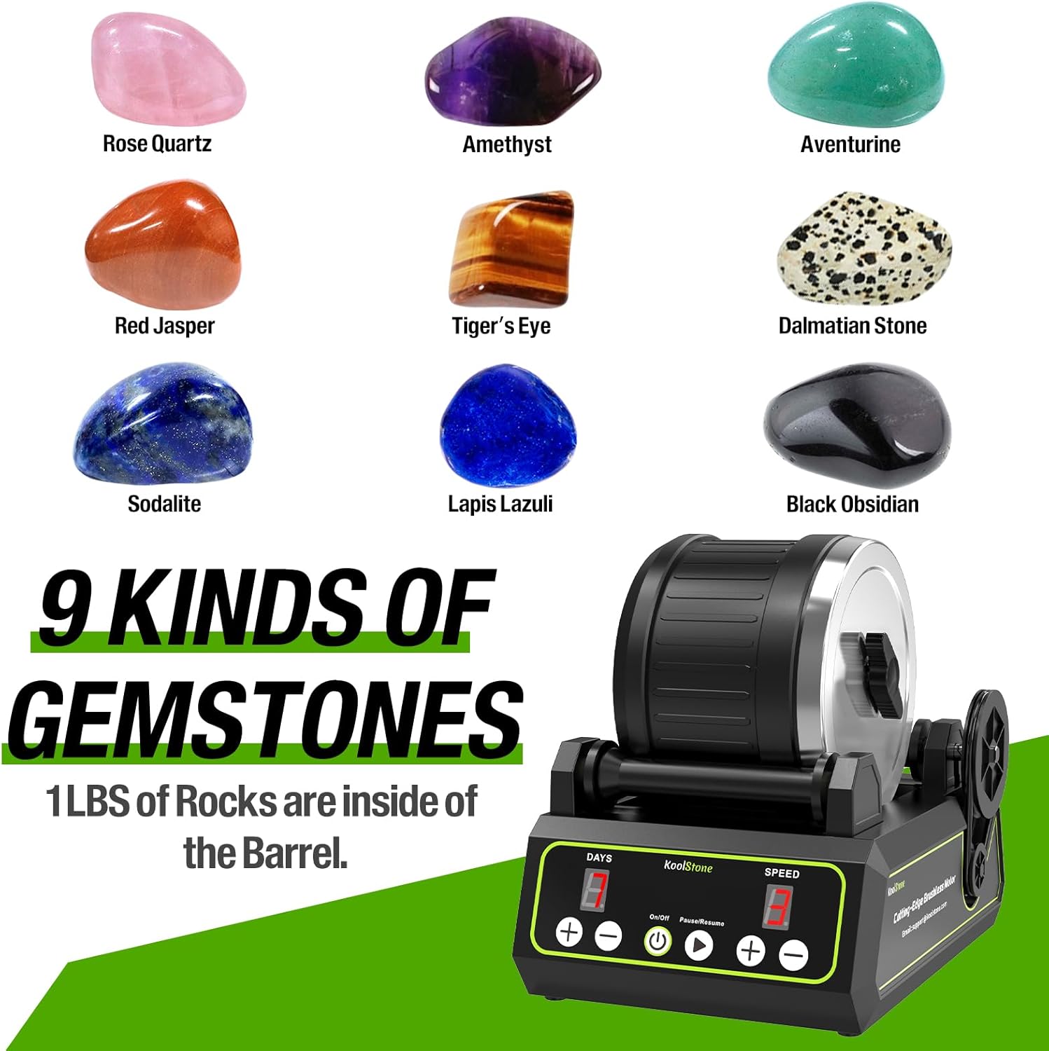 Thumbnail 3 de C1 Pro Brushless Rock Tumbler 2.5LB 🪨