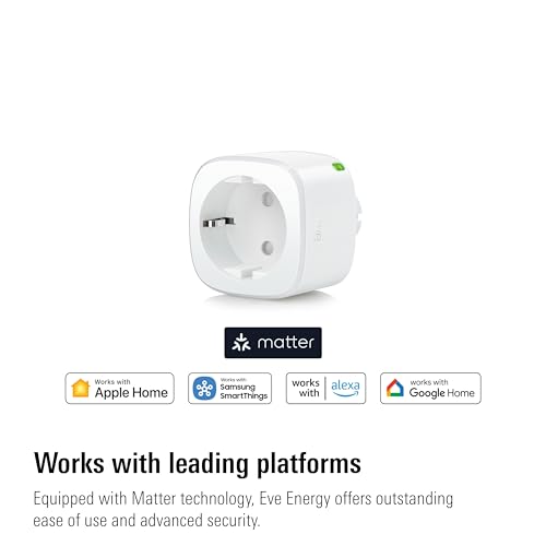 Detalle 2 de Eve Energy (Matter) Enchufe inteligente para HomeKit y Alexa 🔌