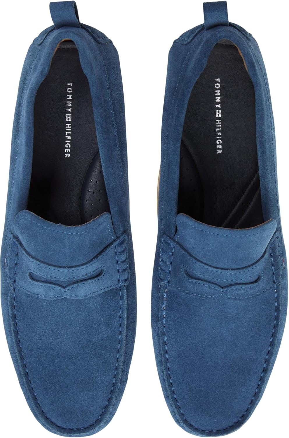 Detalle de Tommy Hilfiger Herren Core Hilfiegr Suede Driver – Fahrerschuhe aus Leder