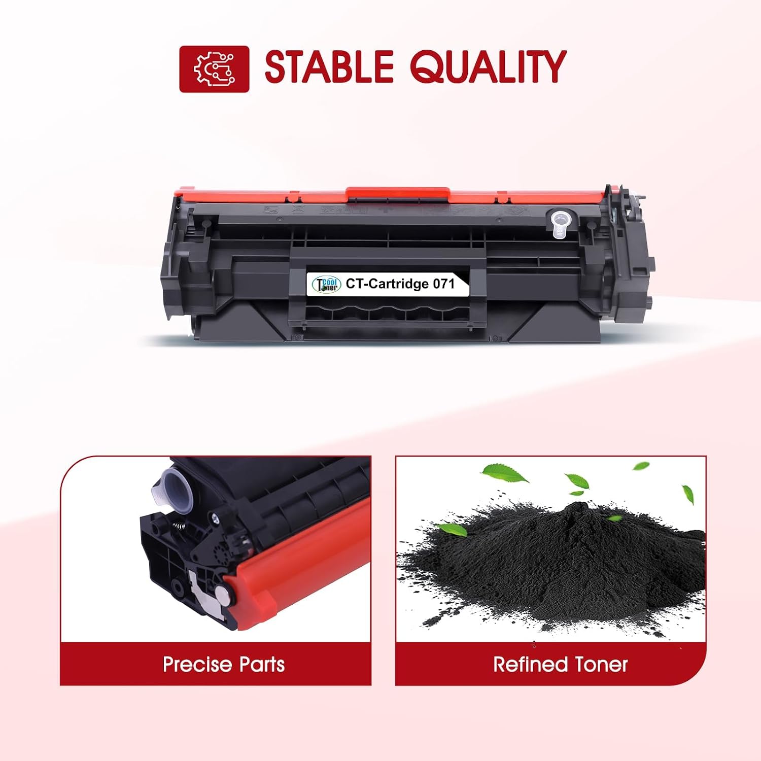 Detalle de Cool Toner 071H Black Toner Cartridge 2-Pack, 1,200-Page Yield