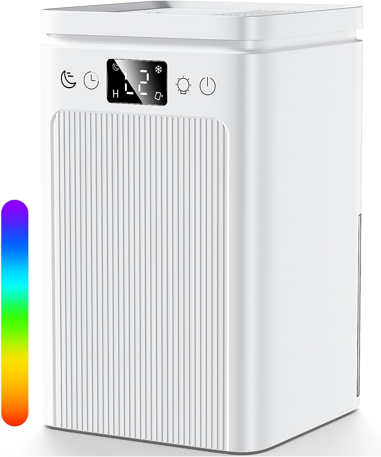 Dehumidifiers for Home 2.2L / 77oz Water Tank Dehumidifier with Smart Defrost, Quiet Sleep Mode and Touch Control (Cream)