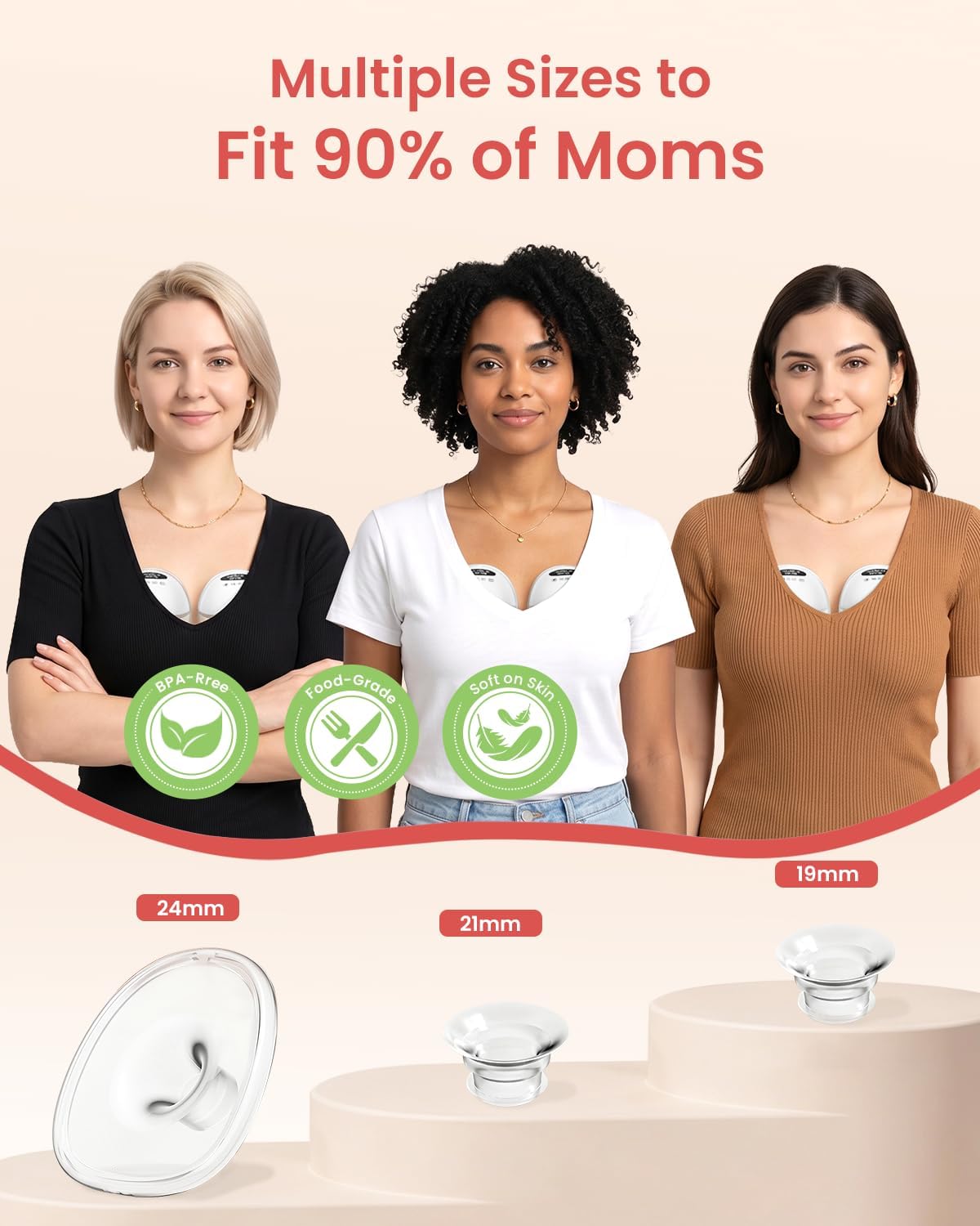 Thumbnail 4 de NCVI Hands Free Breast Pump: Wearable, Quiet and Portable for Busy Mums