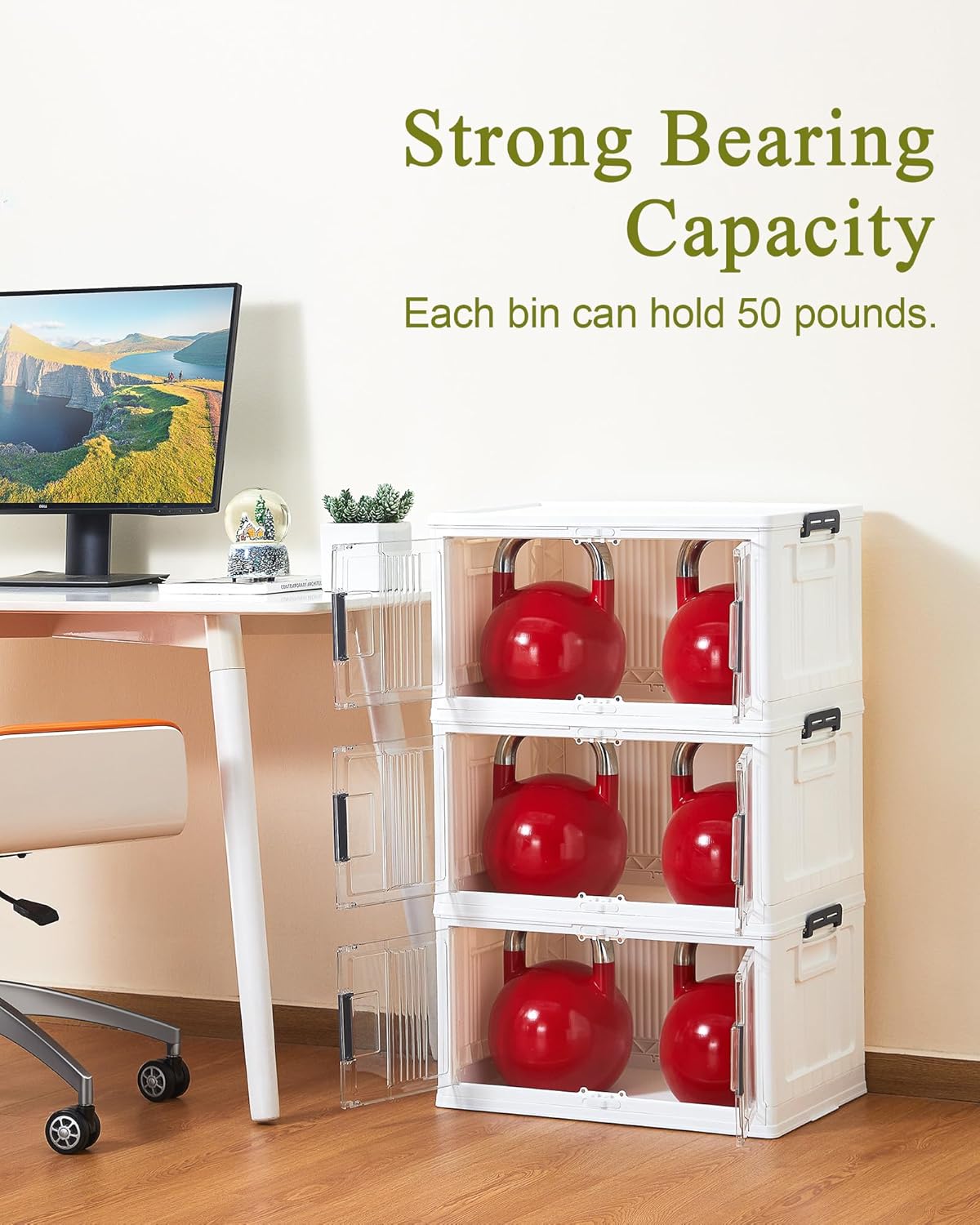 Thumbnail 6 de OlarHike 144QT Lockable Storage Bin 3-pack