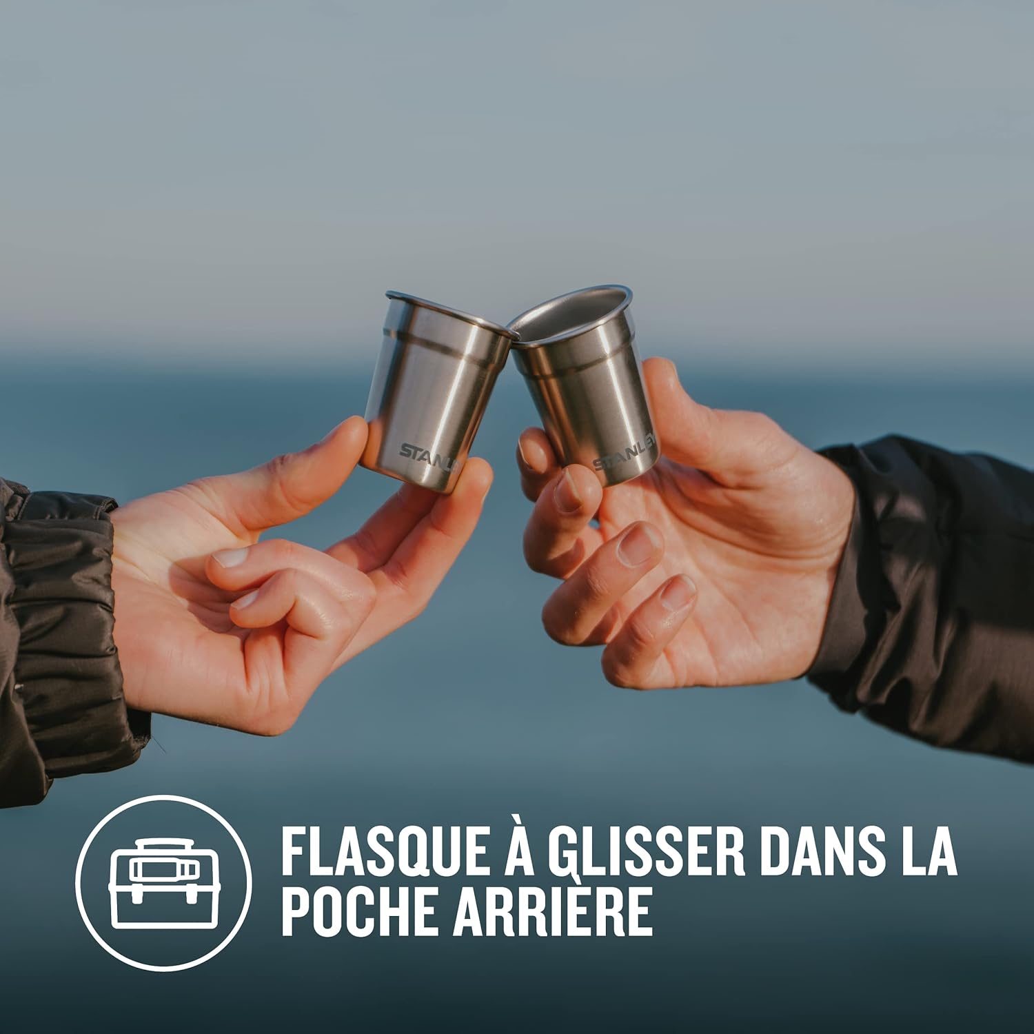 Thumbnail 3 de Set de 4 verres à shot STANLEY 1913 Adventure – empilables, inoxydables et sans BPA