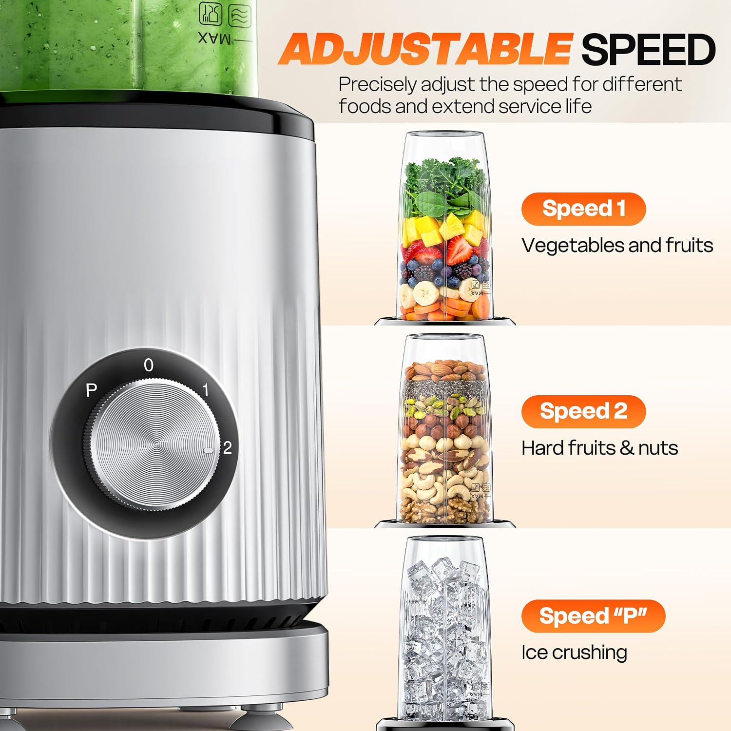 Thumbnail 4 de Turelar Smoothie Blender Personal Blender for Shakes and Smoothies with 2 x 24oz To-Go Cups