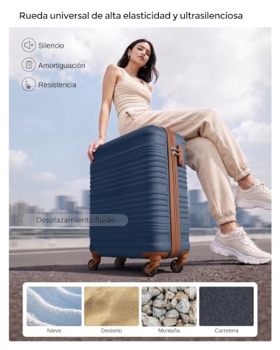 Detalle de COOLIFE EasyJet: Maleta Cabina 55x40x20 cm + Mochila de Negocios 40x30x20 cm