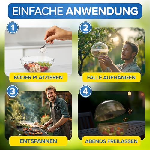 Thumbnail 6 de Patronus 2X Wespenfalle – Wiederverwendbare Lebendfalle für draußen
