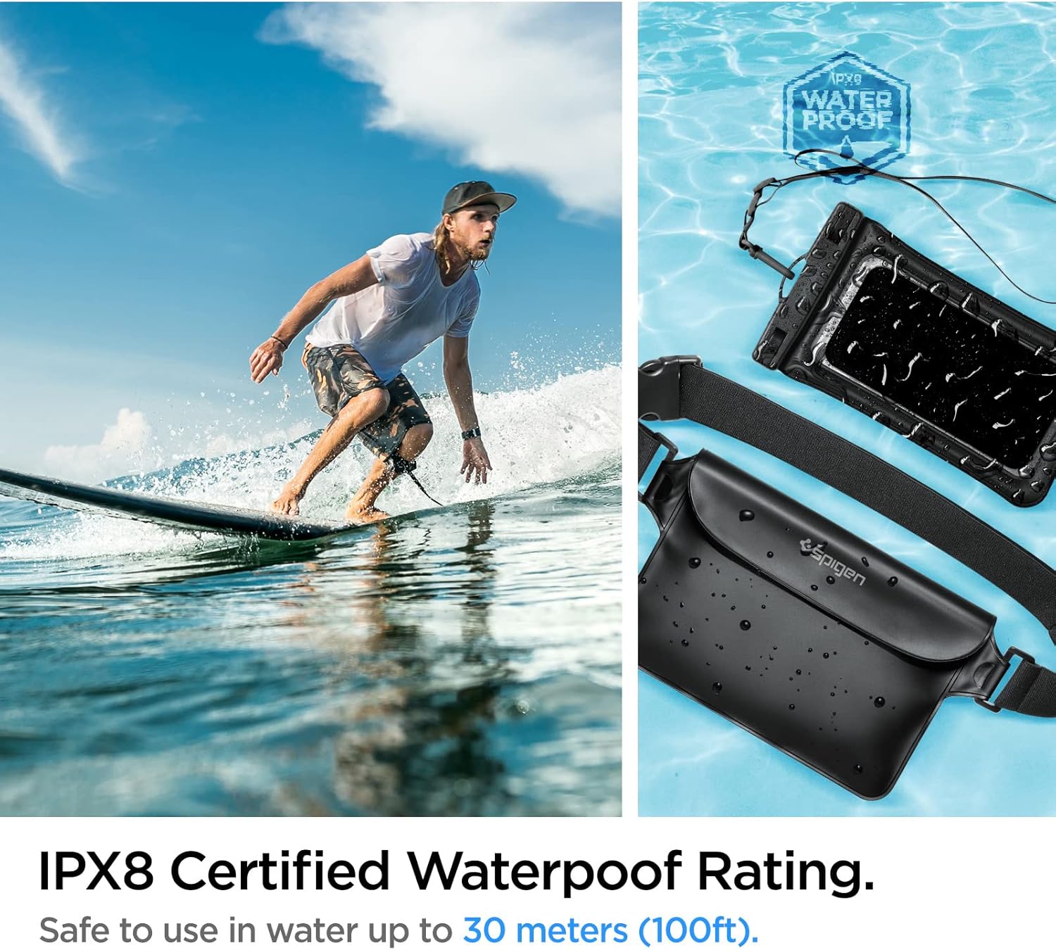 Detalle de Spigen Aqua Shield, lot de 2 sacs étanches IPX8 ⚙