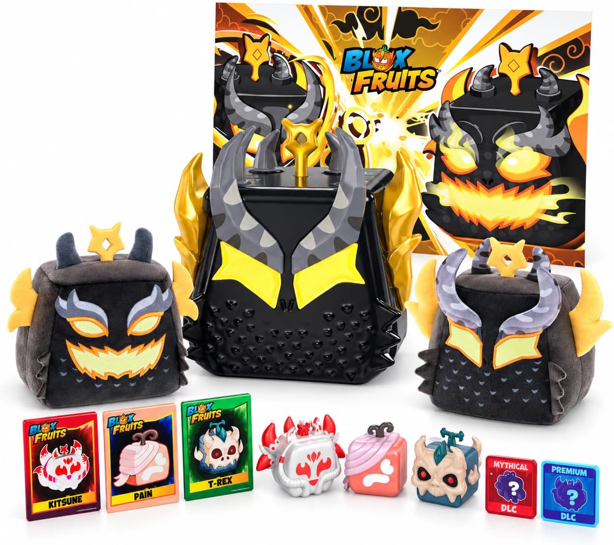 Blox Fruits HB3303 Ember Dragon-actiefiguurset met licht en verzamelitems