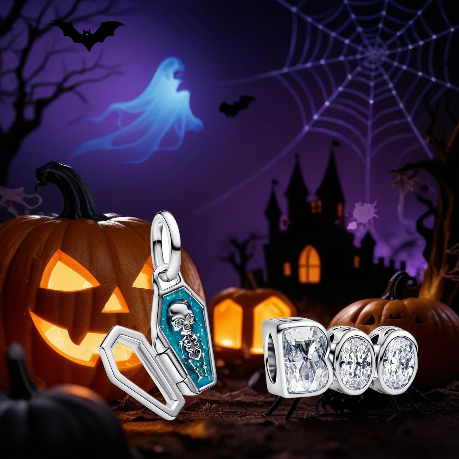 Thumbnail 4 de TCZNAF Halloween Charms Familie Anhänger 4,5–5 mm