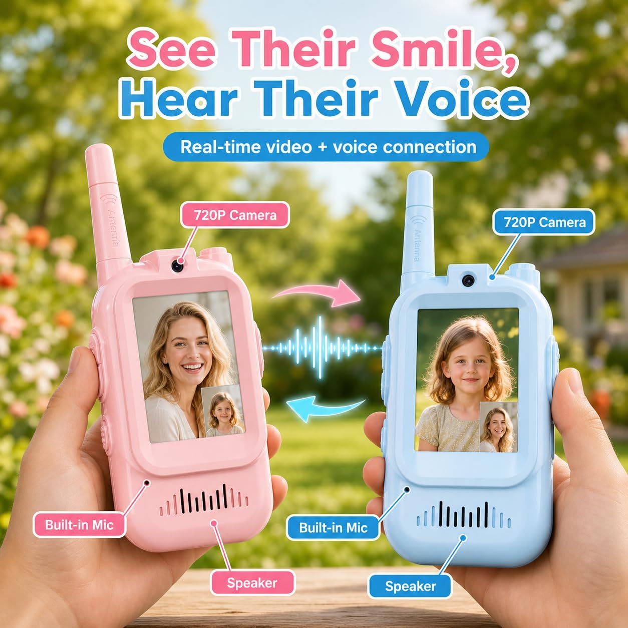 Thumbnail 6 de Walkie Talkie for Kids with HD Camera 1200mAh